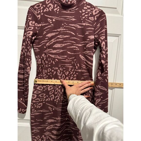Ted Baker Brown and Pink Midi Dress - Picture 8 of 14